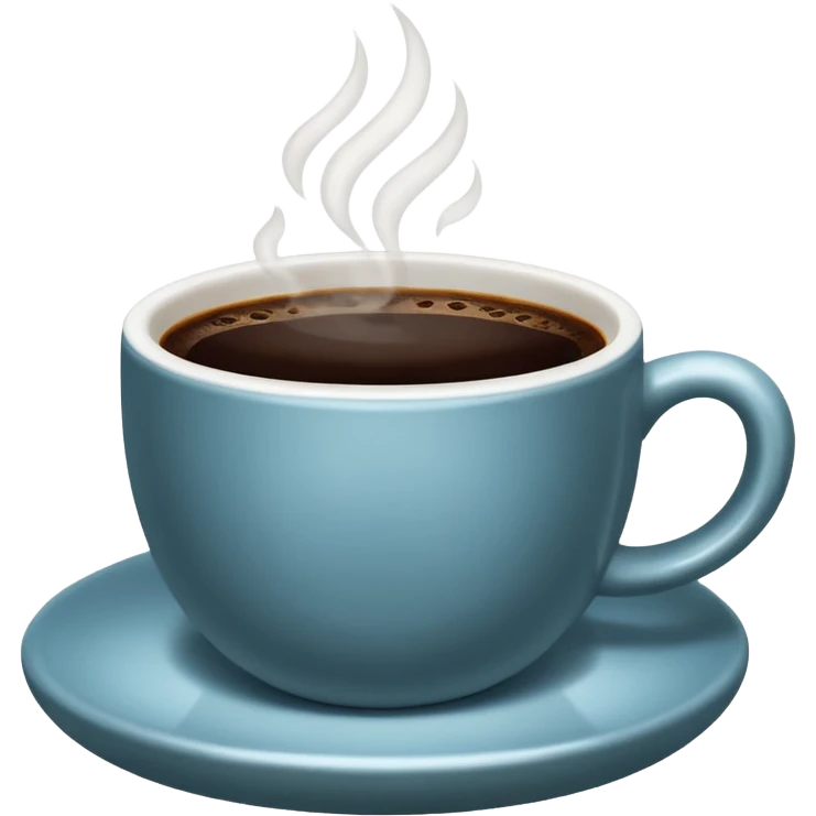 Cup of Black coffee emoji