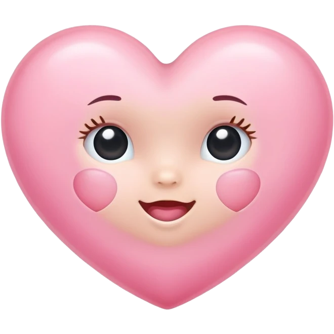 Baby pink heart emoji