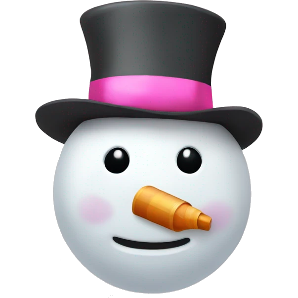 Snowman with pink accessories and money emoji