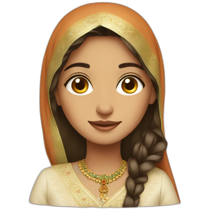 Traditional Pakistani girl emoji