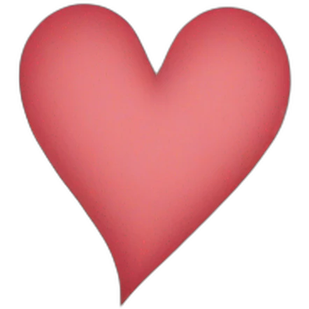 Heart paper emoji