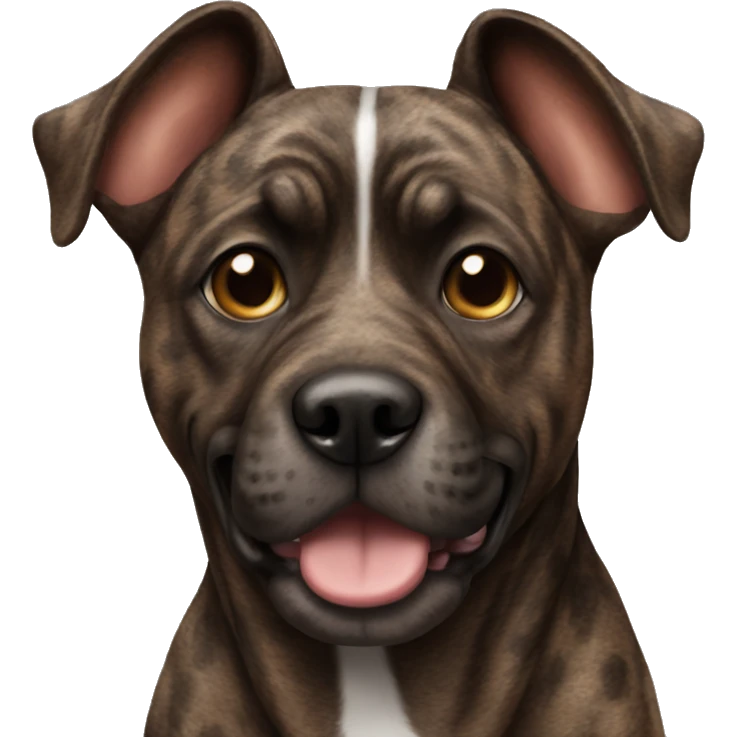 Brindle dog emoji