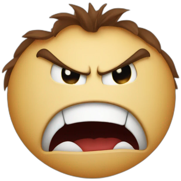 upside down angry face emoji