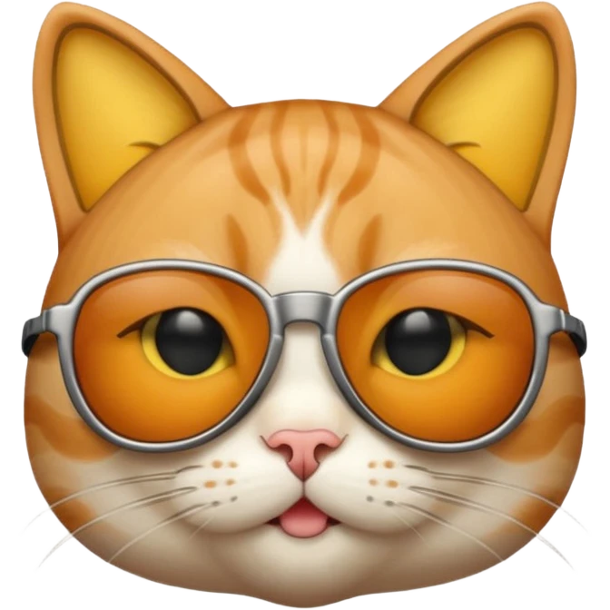 Cat wearing sunglasses emoji