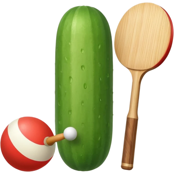 🥒+🏓 emoji