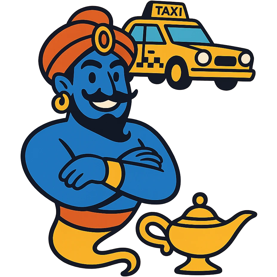 Djinn vodka taxi icon emoji