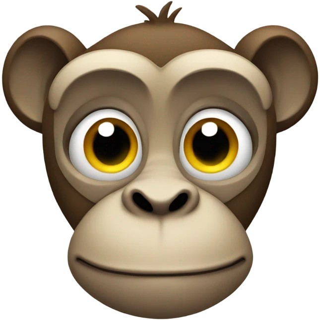 a monkey with a moustache emoji