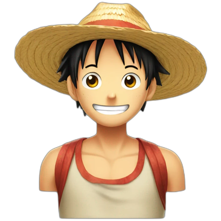 luffy in a straw hat emoji