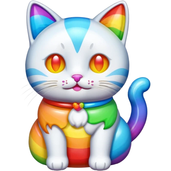 Candy rainbow cat emoji