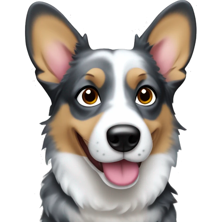 Blue Merle welsh corgi emoji