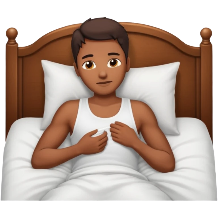 Masculine woman spooning in bed emoji