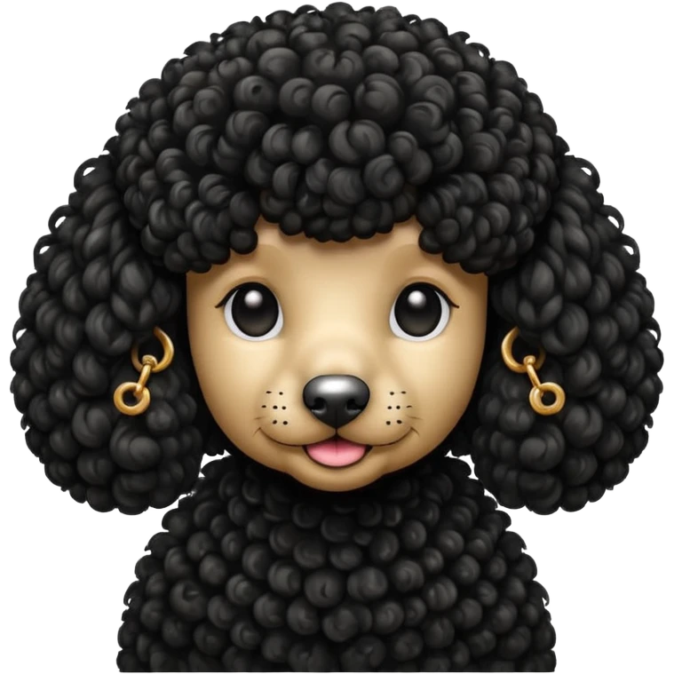 Perro poddle emoji