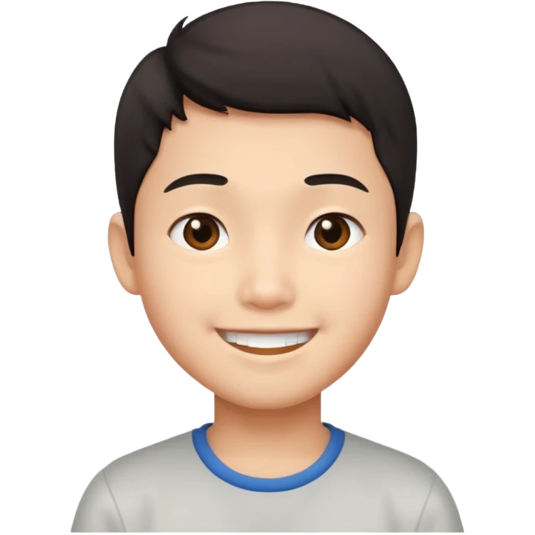un niño asiatico  emoji