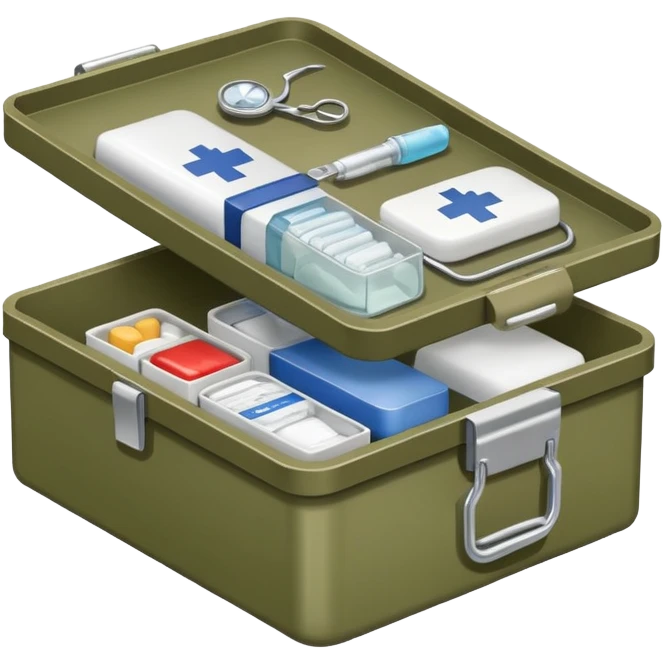 box with military medical supplies emoji