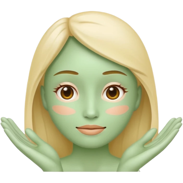 Minimal wellness emoji representing tighter skin and firmness,
subtle lifting effect, smooth contours, calm and natural,
no beauty or cosmetic symbols, soft sage green color palette emoji