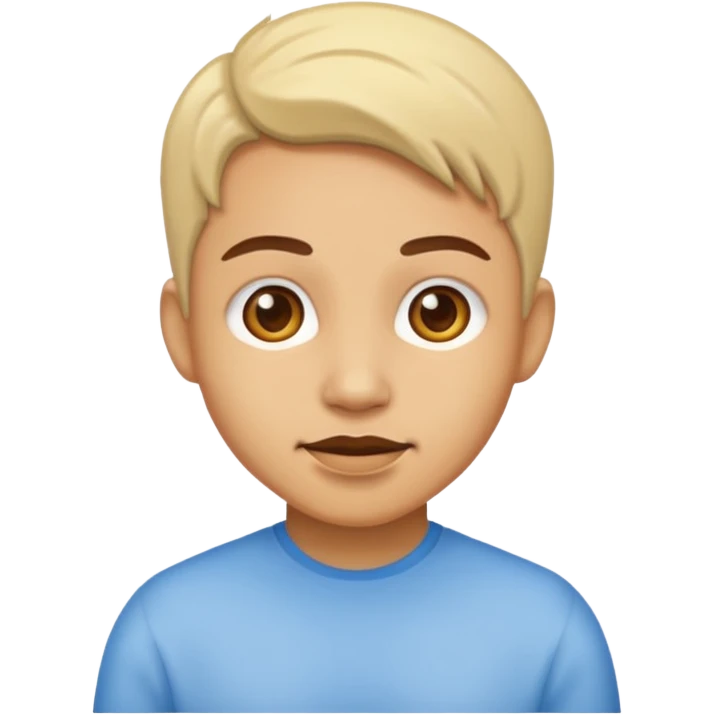 realistic portrait of light skin emoji