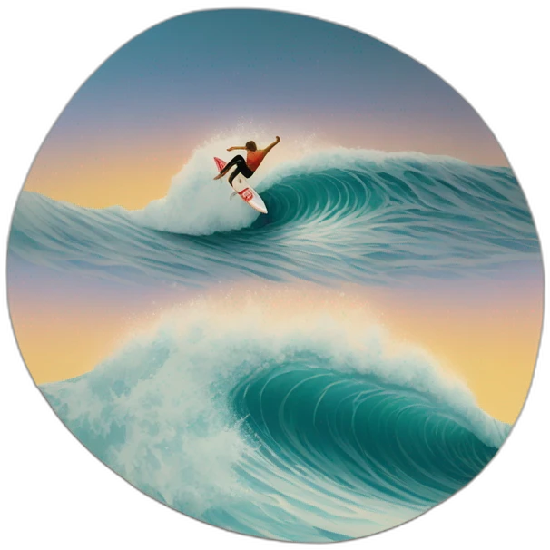 Surf in Biarritz emoji