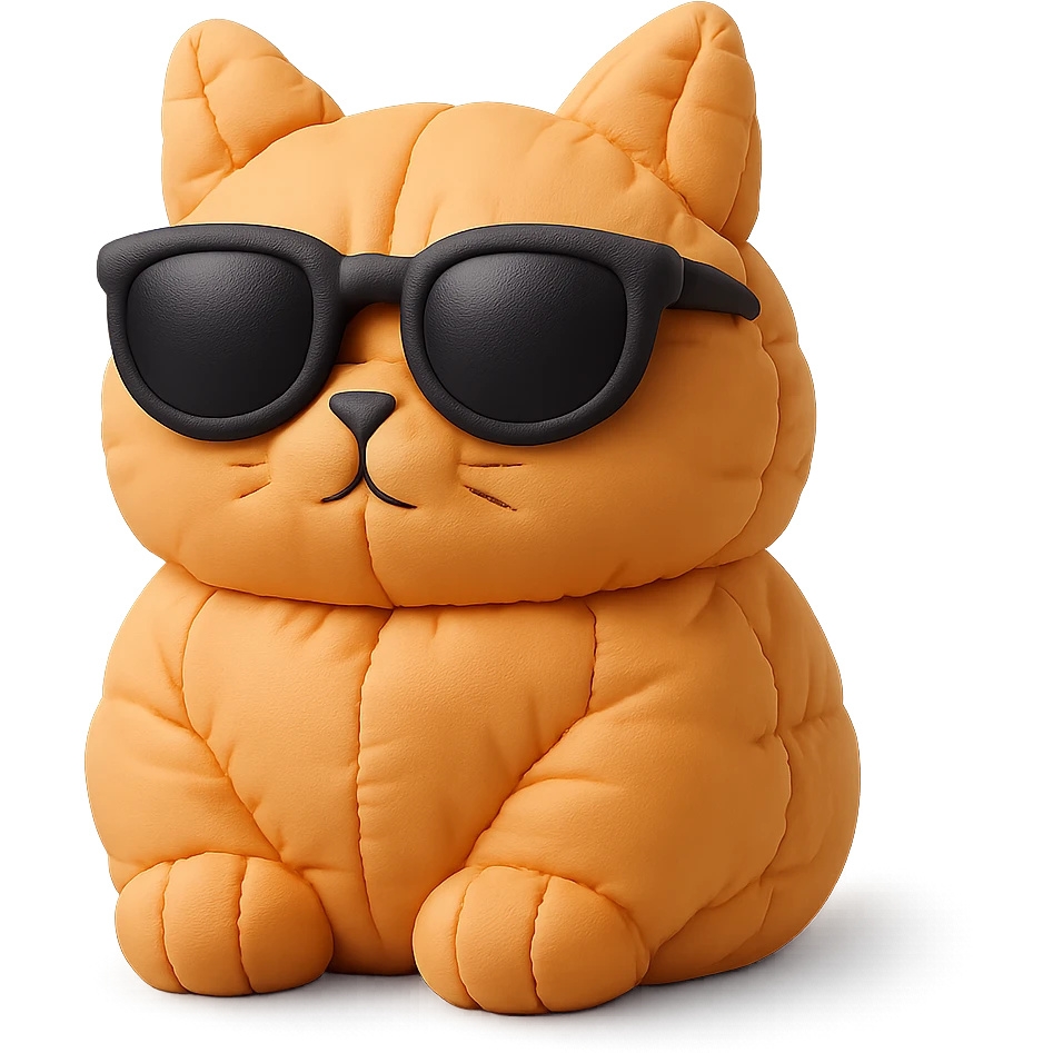 Cat wearing sunglasses emoji
