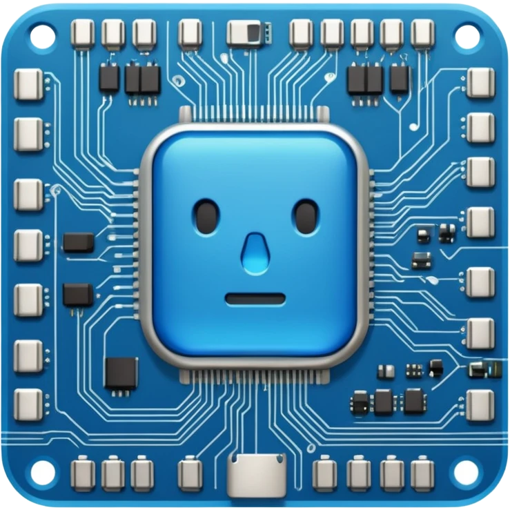 tech blue  emoji