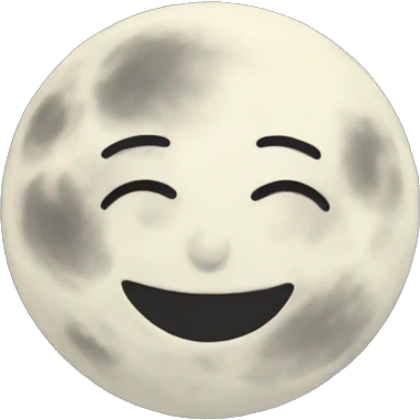Moon and flowers  emoji