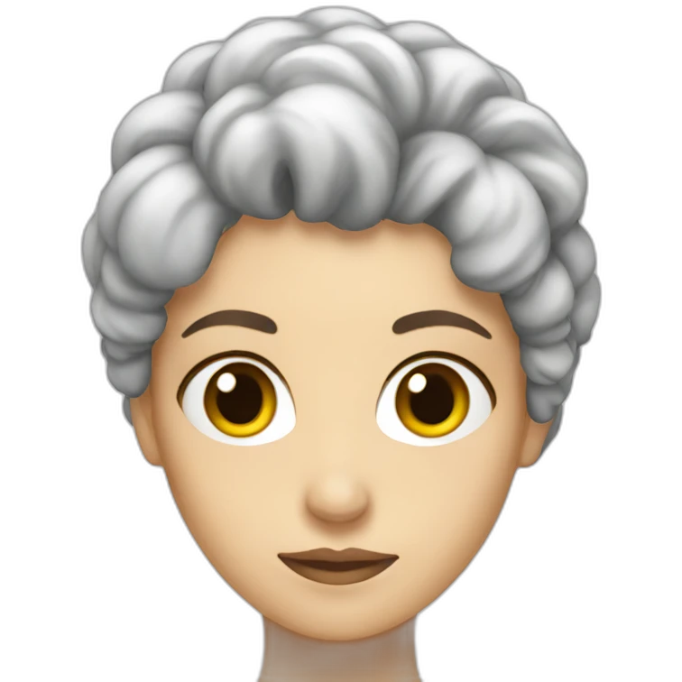 a white woman thinking hot head emoji