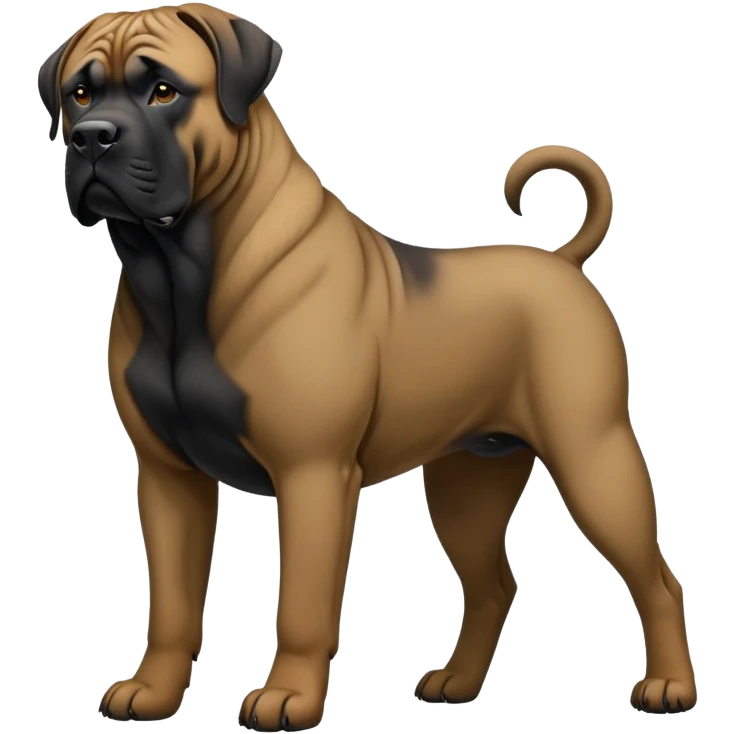 black boerboel mastiff emoji