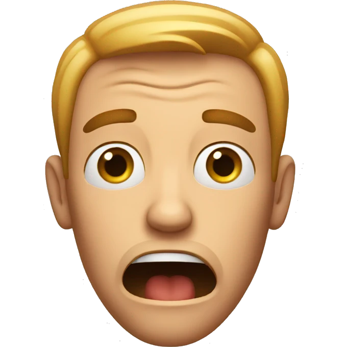 shocked man emoji