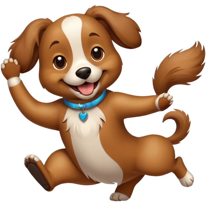 Dancing dog emoji