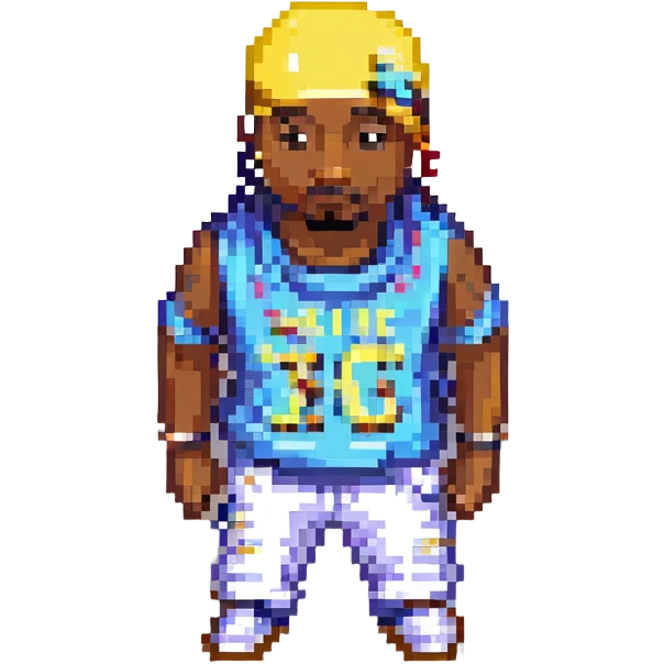 Репер 2Pac, no background emoji