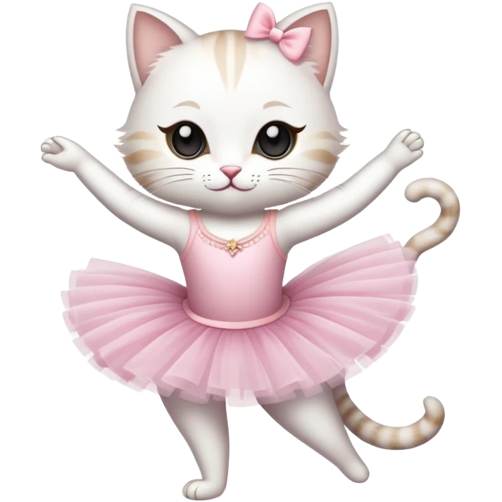 Gato bailarina emoji