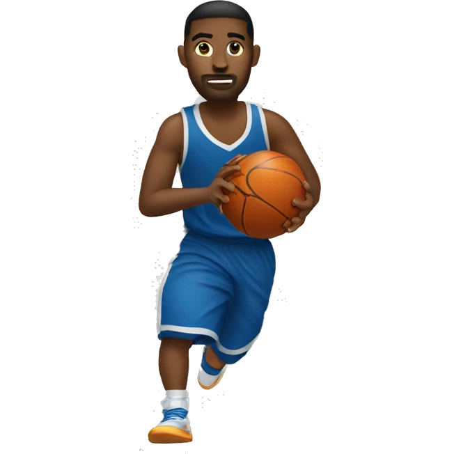 Basketball player dribbling emoji
