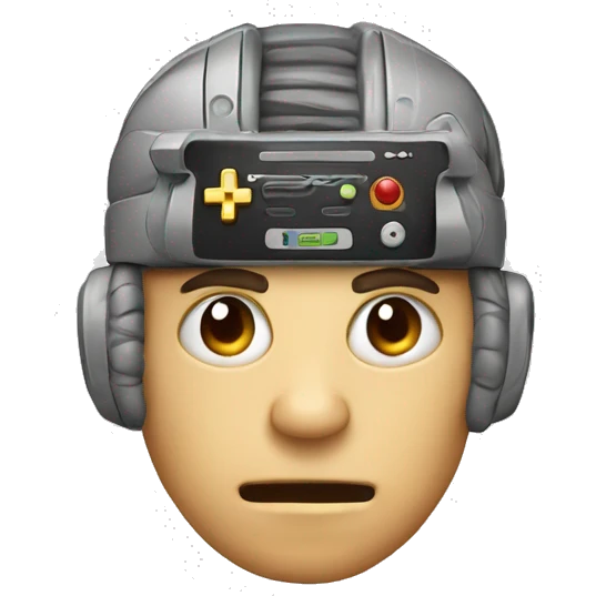 Video gamer brain emoji