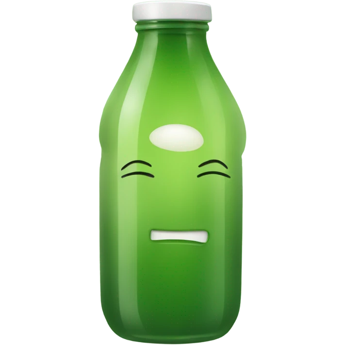 Bottled green juice emoji
