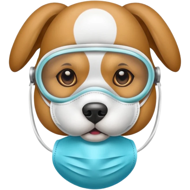 dog Wearing Medical Mask emoji