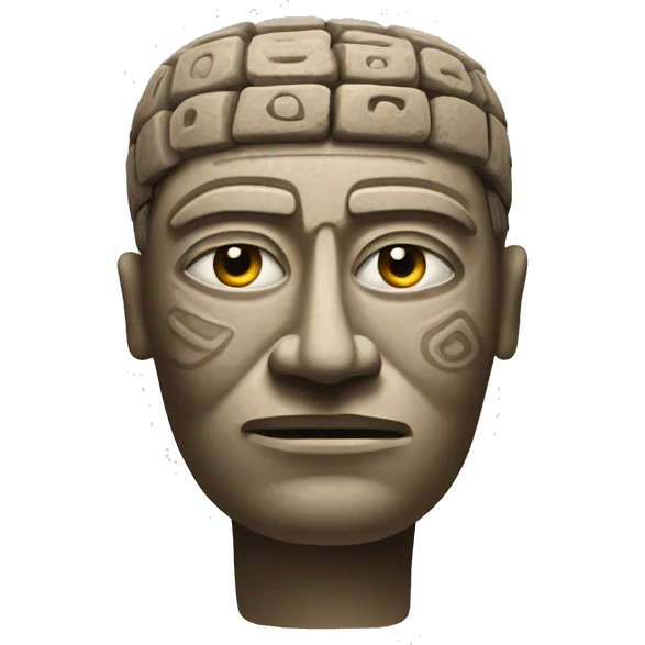 a "Nailed Head" of the "Chavin Culture" emoji