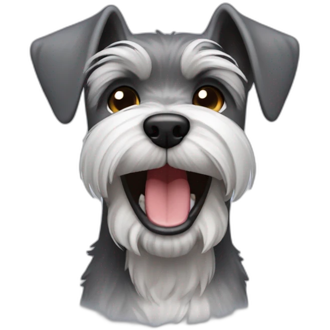 schnauzer cry laughing emoji