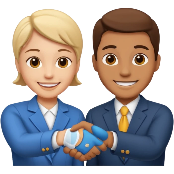Dos personas dandose la mano  emoji