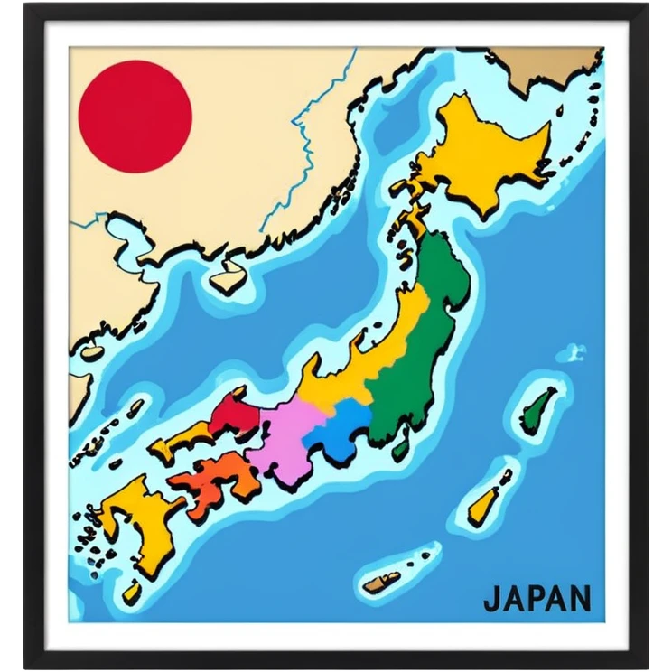 japan county map emoji