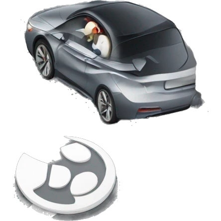 Macron qui roule une BMW emoji