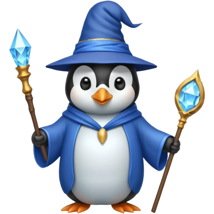 penguin wizard emoji