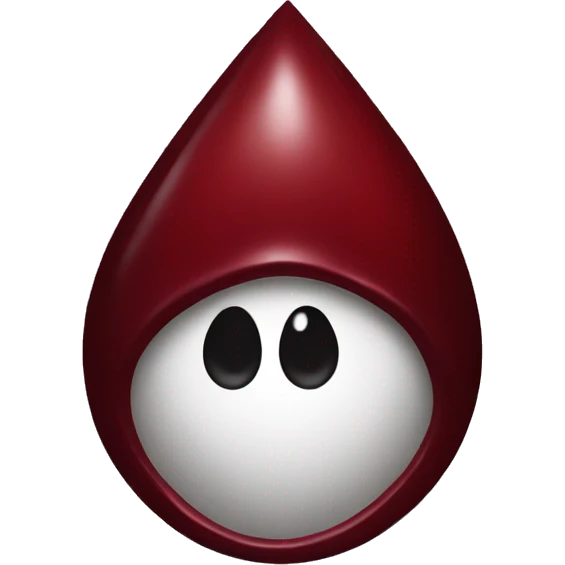 Dark red blood drop emoji