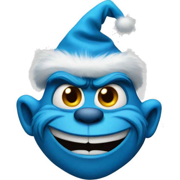 blue grinch head emoji