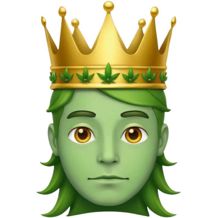 Weed king emoji