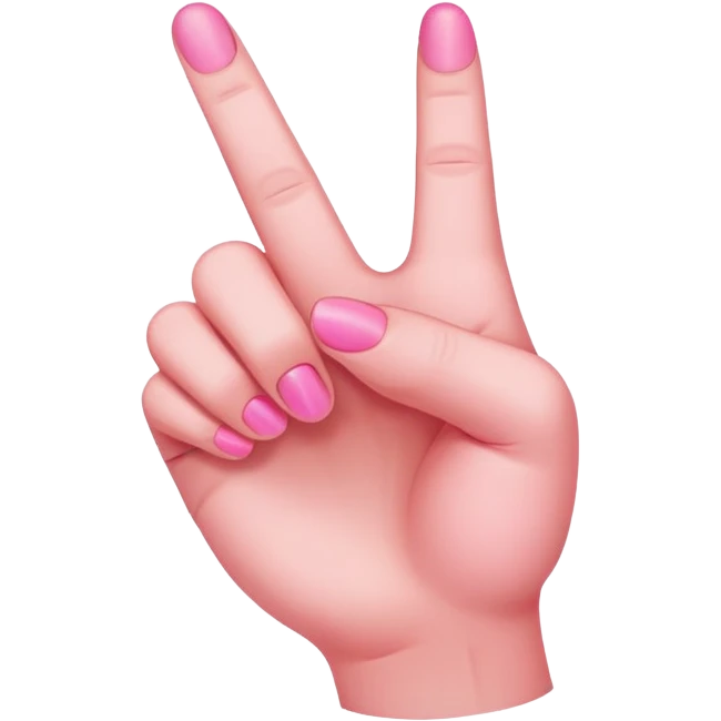 Pink middle finger  emoji