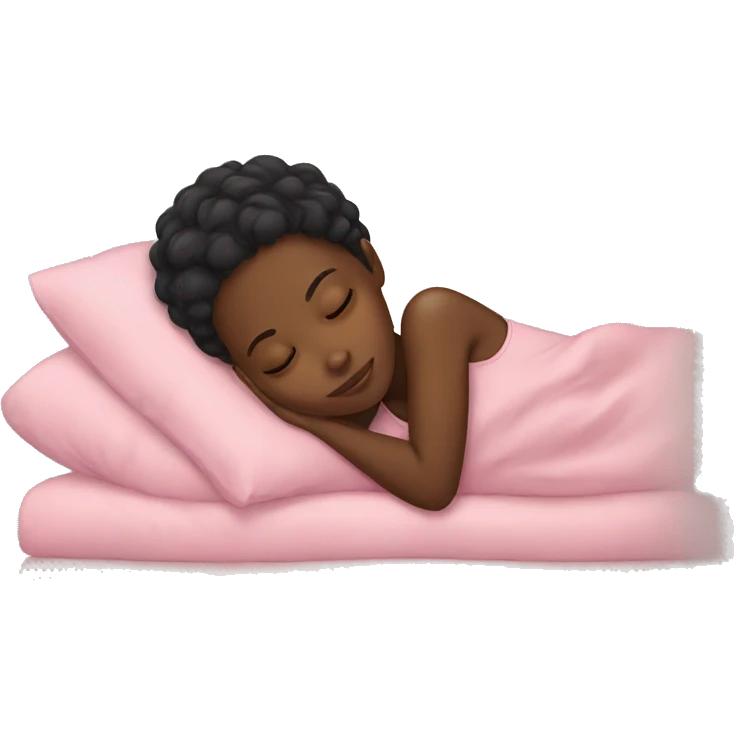 Black girl sleeping emoji