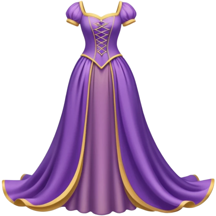 Rapunzel’s dress emoji