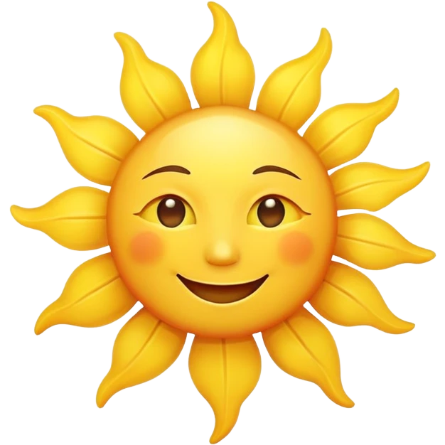 smiling sun emoji