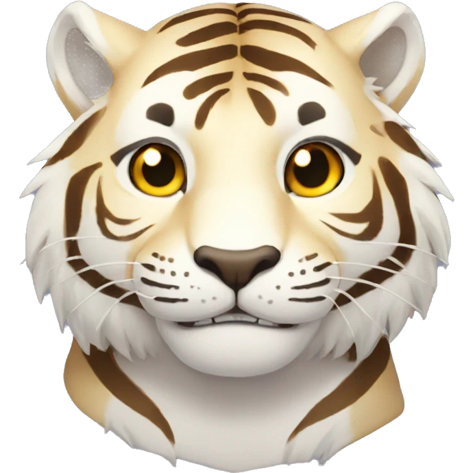 anime snow tiger smirking emoji