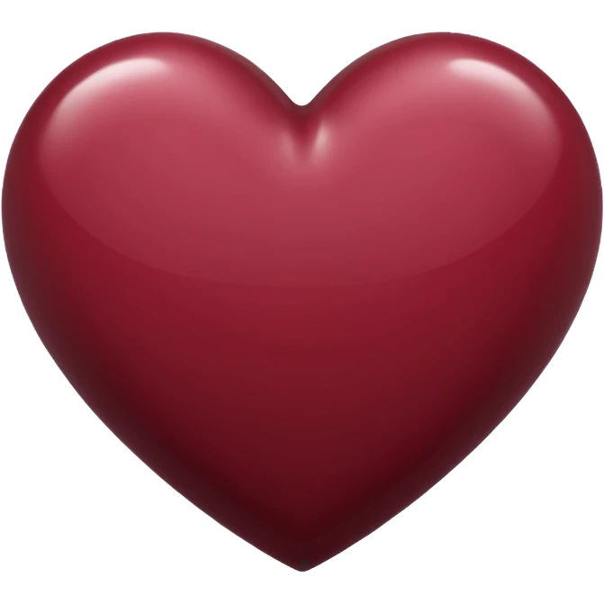 Maroon heart emoji emoji