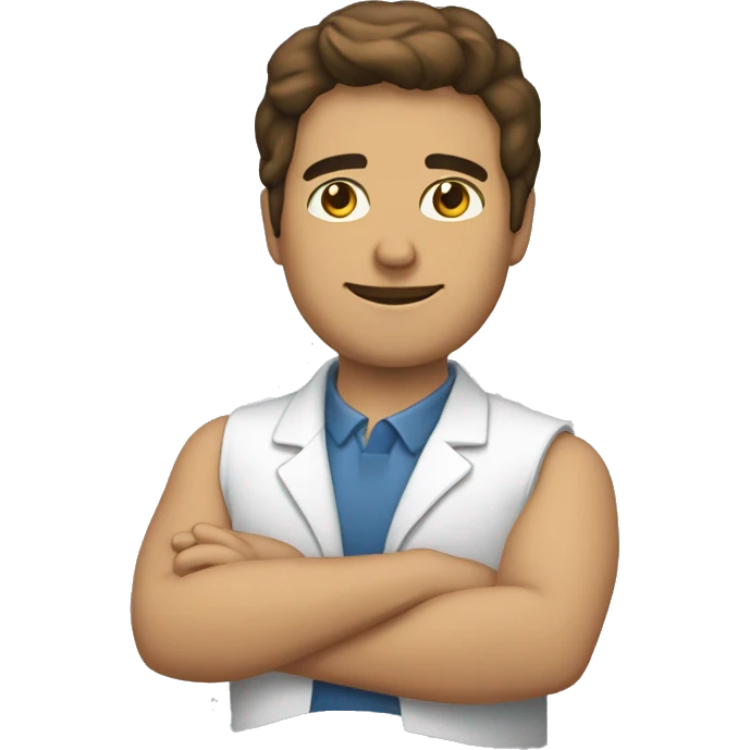 Hombre prótesis rodilla  emoji
